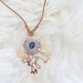 Long Layered Geode Necklace